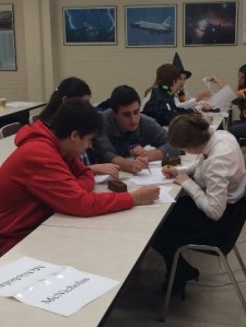 The Academic Team works together in the fall tournament to bring the team to a victory.