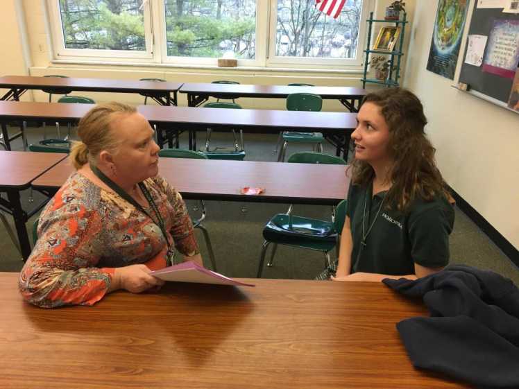 teacher gives advice